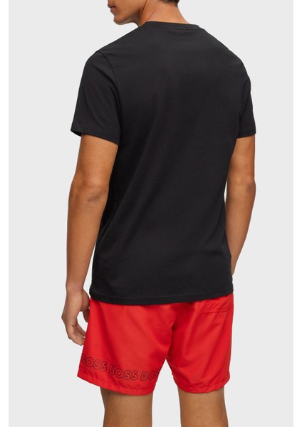 Kontrast Logolu % 100 Pamuk Regular Fit Erkek T Shirt 50491706 001 fiyatları