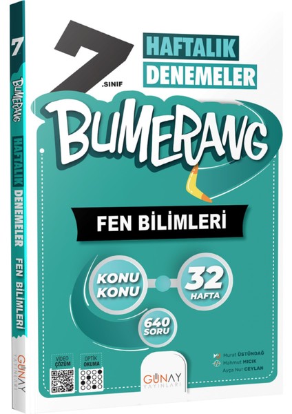 Gün&Ay Yayınları 7. Sınıf Bumerang Türkçe ve Fen Bilimleri Deneme Seti