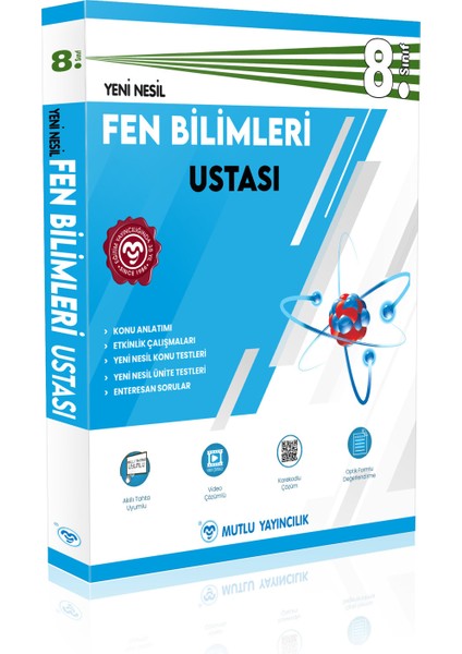 8. Sınıf Usta Serisi Matematik ve Fen Bilimleri Ustası Seti Mutlu Yayınları