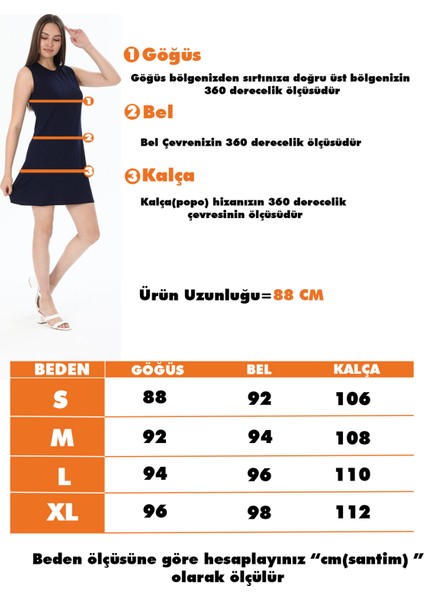 Kadın Bisiklet Yaka Örme Penye Günlük Kolsuz Salaş Elbise