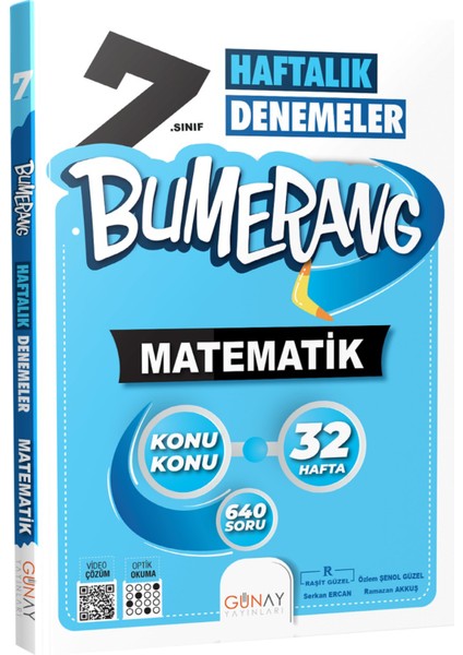 Gün&Ay Yayınları 7. Sınıf Bumerang Türkçe Matematik Fen Bilimleri Deneme Seti modelleri