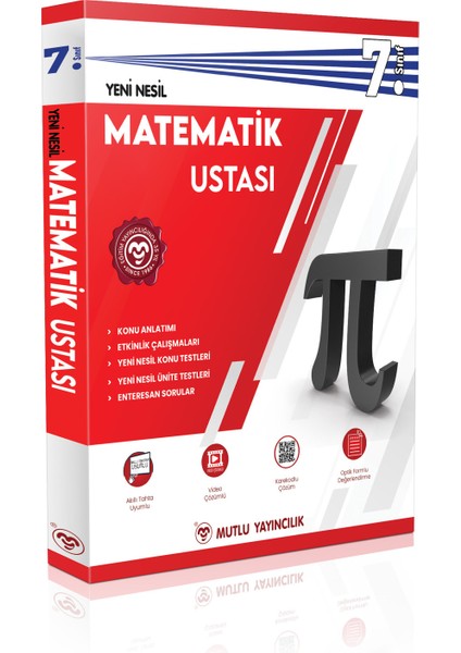 7. Sınıf Usta Serisi Matematik ve Fen Bilimleri Ustası Seti Mutlu Yayınları