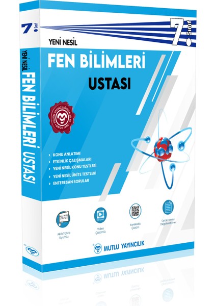 7. Sınıf Usta Serisi Matematik ve Fen Bilimleri Ustası Seti Mutlu Yayınları