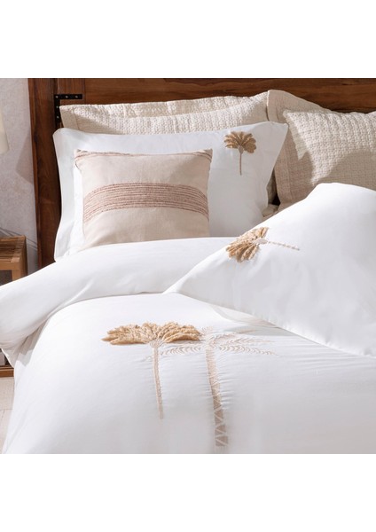 Palm Tree Nevresim Seti King Size Ekru indirimleri