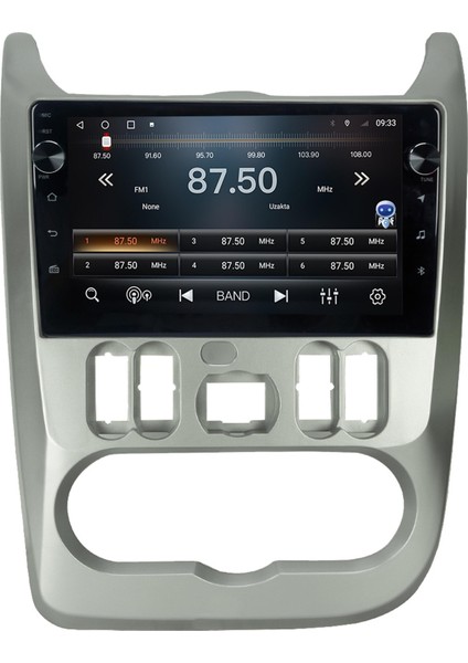 Dacia Duster Android Multimedya Carplay Oem 4gb RAM+64GB HDD Navigosyan Tuşlu Ekran