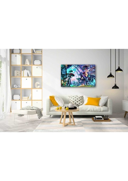 Eliza Home Mantar Soyut Cam Tablo fiyatları
