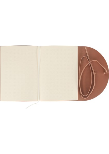 Pella Vegan Deri Esnek Kapaklı Klasik Dolma Kaleme Uygun Noktalı Not Defteri 15X21 cm (A5) Gül Kurusu modelleri