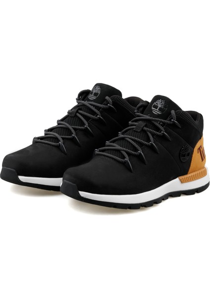 Mid Lace Up Sneaker Erkek Trekking Bot ve Ayakkabısı TB0A24AB0151 Siyah