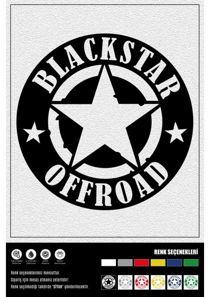 Blackstar Offroad Stıcker 10 x 10 cm