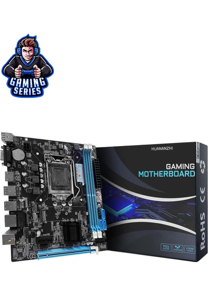 Huananzhı H61M-VH LGA1155 2-3. Nesil Ddr3 HDMI VGA M.2 Matx Oyuncu Anakart