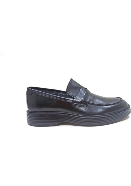 Lucıano Bellini Siyah Deri Erkek Loafer Ayakkabı