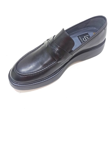 Lucıano Bellini Siyah Deri Erkek Loafer Ayakkabı modelleri