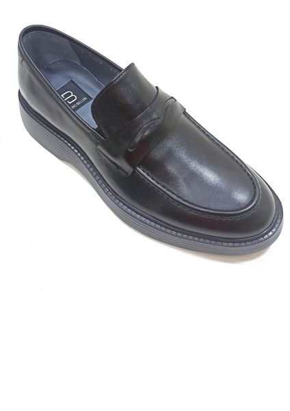 Lucıano Bellini Siyah Deri Erkek Loafer Ayakkabı indirimleri