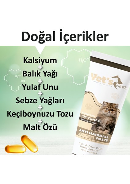 Vet’s Health Anti-Hairball Paste Kediler İçin Tüy Yumağı Önleyici Pasta 100g modelleri