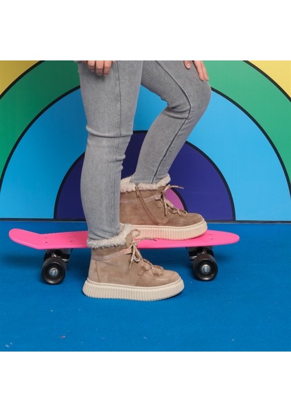 Adia Nubuk Peluş Kürklü Kız Çocuk Bot Kum Rengi fiyatları