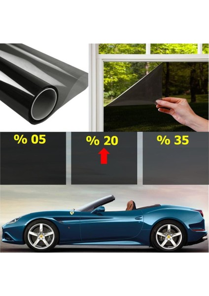 CAM FİLMİ ÇİZİLMEZ AMERİKAN ORTA TON 75 CM X 4 METRE