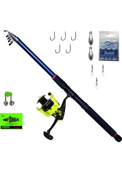 Bluemax 210 cm Kamış Sugar 5000 Makina Olta Seti, Tam Takım Deniz Hobi Kıyı Seti