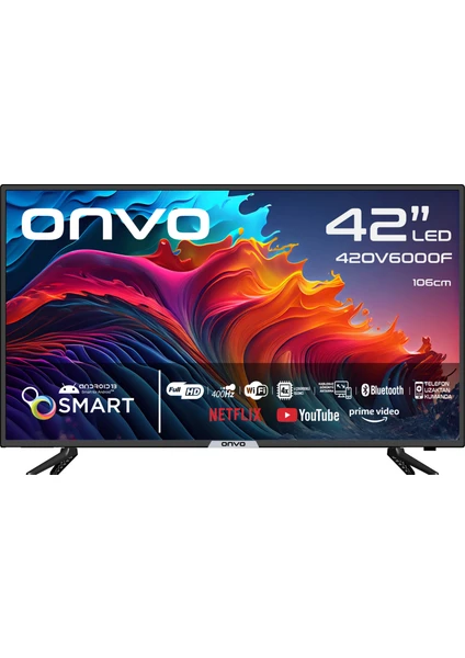 42OV6000F 42" 106 Ekran Uydu Alıcılı Full HD Smart LED TV