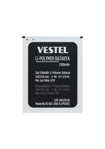 Vestel Venüs 5040 Batarya Pil
