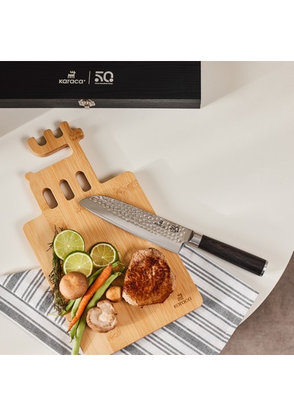 50. Yıl Imza Koleksiyonu x Damascus Santoku Bıçağı