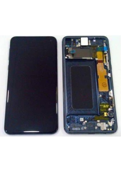 Samsung Galaxy S10E ( SM-G970 ) Servis LCD Dokunmatik Ekran-Siyah