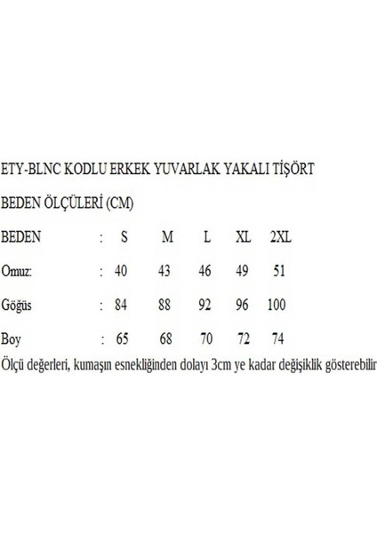 Erkek Yuvarlak Yakalı Baskılı Oversize Kısa Kollu Siyah Tişört Ety-Blnc