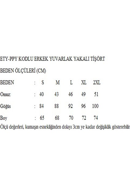 Erkek Yuvarlak Yakalı Baskılı Kısa Kollu Siyah Oversize Tişört Ety-Ppy