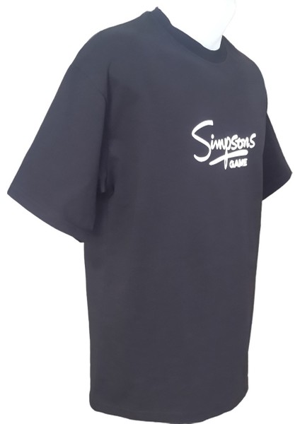 Erkek Yuvarlak Yakalı Baskılı Kısa Kollu Siyah Tişört Ety-Sms modelleri