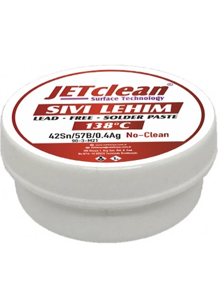 Jet Clean 50 gr 138C Krem Lehim