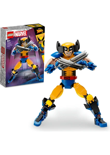 LEGO® Marvel Wolverine Yapım Figürü 76257 - Süper Kahraman Seven 8 Yaş ve Üzeri Çocuklar için Tam Eklemli X-Men Süper Kahraman Yaratıcı Oyuncak Yapım Seti (327 Parça)