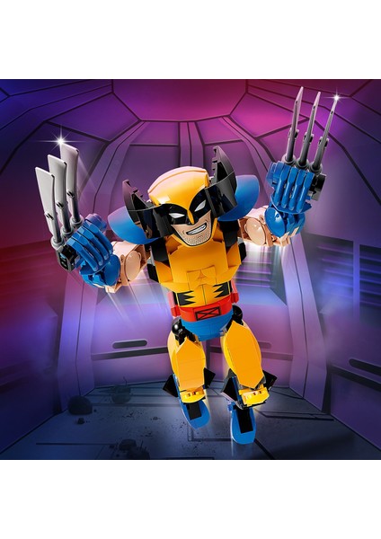 LEGO® Marvel Wolverine Yapım Figürü 76257 - Süper Kahraman Seven 8 Yaş ve Üzeri Çocuklar için Tam Eklemli X-Men Süper Kahraman Yaratıcı Oyuncak Yapım Seti (327 Parça)