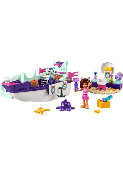 LEGO® Gabby ve Süslü Kedi’nin Gemisi ve Spa 10786 - 4 Yaş ve Üzeri Çocuklar için Tekne ve Güzellik Salonu İçeren Yaratıcı Oyuncak Yapım Seti (88 Parça)