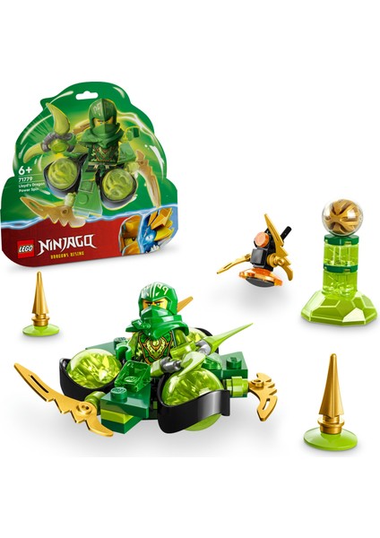 Ninjago Lloyd'un Ejderha Gücü Spinjitzu Dönüşü 71779 - 6 Yaş ve Üzeri Çocuklar İçin Lloyd Minifigür İçeren Yaratıcı Oyuncak Yapım Seti (56 Parça)