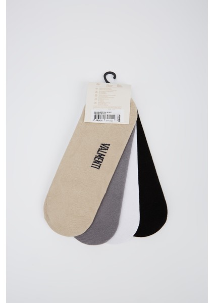 Kadın Siyahgri Bambu Babet Çorap 855 Sneakers-Val Bn Bmb Crp 36-40 4lı Set
