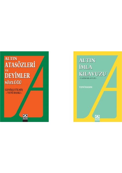 Atasözleri ve Deyimler Sözlüğü + Altın Imla Kılavuzu - Yazım Kılavuzu Seti