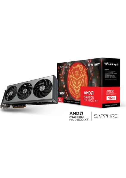 RX 7800 XT Nitro+ Gaming Oc Amd 16GB GDDR6 Ekran Kartı 11330-01-20G