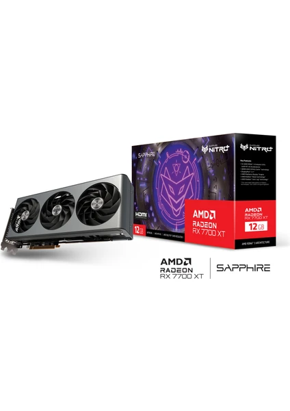 RX 7700 XT Nitro+ Gaming Oc Amd 12GB GDDR6 Ekran Kartı 11335-02-20G