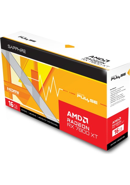 RX 7800 XT Pulse Gaming Amd 16GB GDDR6 Ekran Kartı 11330-02-20G