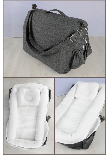 Çantalı Taşınabilir Bebek Reflü Yatağı, Yastığı, Babynest, Anne Çantası Dokuma Kumaş fiyatları