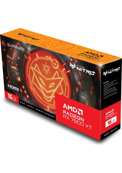 RX 7800 XT Nitro+ Gaming Oc Amd 16GB GDDR6 Ekran Kartı 11330-01-20G