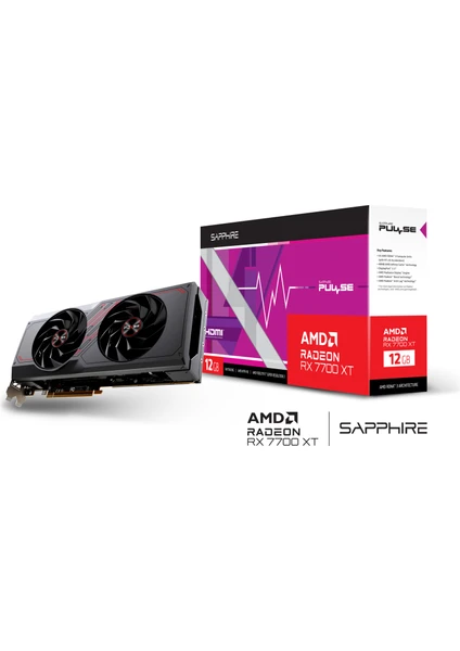 RX 7700 XT Pulse Gaming Amd 12GB GDDR6 Ekran Kartı 11335-04-20G