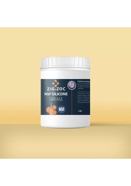 Zıg&zoc Nsf H1 Silikonlu Şeffaf Gres 14 kg