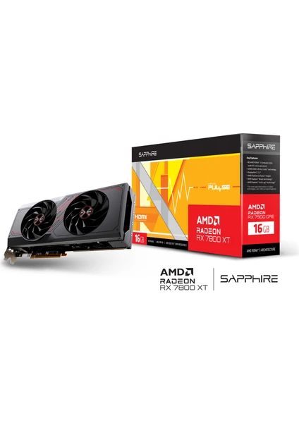 RX 7800 XT Pulse Gaming Amd 16GB GDDR6 Ekran Kartı 11330-02-20G