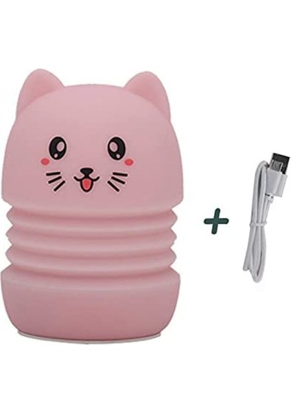 Karikatür Gece Lambas?, Sevimli Hayvan ?ekilli Yumu?ak Silikon Lamba Geri ?ekilebilir Ba?ucu Lambas? USB ?arj Edilebilir Musluk/mikser Masa Lambas? ?ocuklar K?zlar ?ocuklar I?in Pe (Yurt Dışından) fırsatları