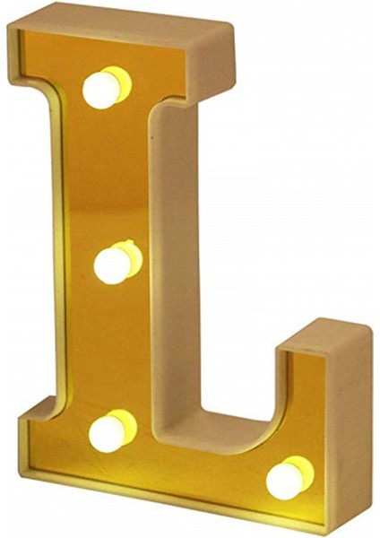 LED Mektup Işıkları Burcu 26 Altın Alfabe Light Up Marquee Harfler Düğün Doğum Günü Partisi Noel Ev Bar Dekorasyonu Için Burcu (Altın L) (Yurt Dışından) fiyatları