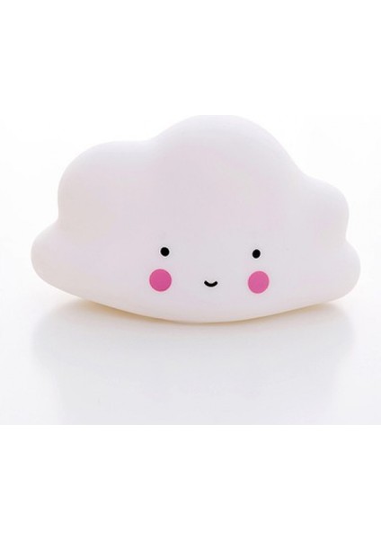 Bulut Gece Lambas?|piller Dahil 15 cm ?ocuk Odas? Gece Lambas?-Dekoratif Masa Lambas? (Beyaz) (Yurt Dışından)