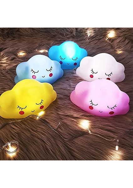 Bulut Gece Lambas?|piller Dahil 15 cm ?ocuk Odas? Gece Lambas?-Dekoratif Masa Lambas? (Beyaz) (Yurt Dışından) modelleri