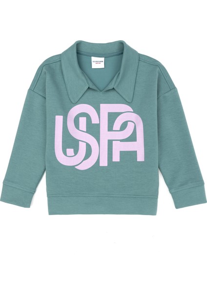 U.S. Polo Assn. Kız Çocuk Mint Sweatshirt 50276920-VR090