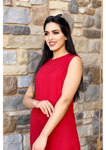 Bym Kat Görünüm Sıfır Kol Içlik Tunik 2340 Kırmızı modelleri