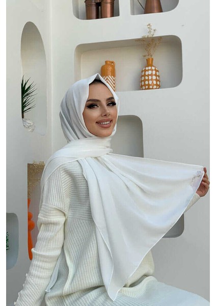 2019 Şifon Şal Ekru